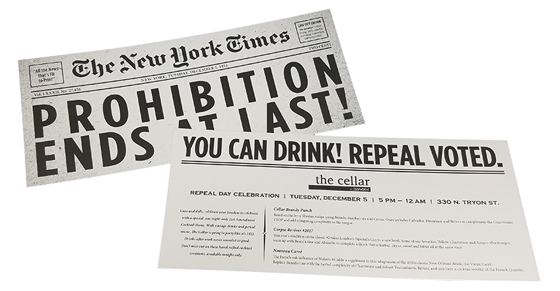 The Cellar Prohibition Invite